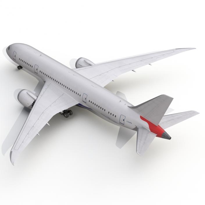 3D Boeing 787-8 Dreamliner Generic Rigged model