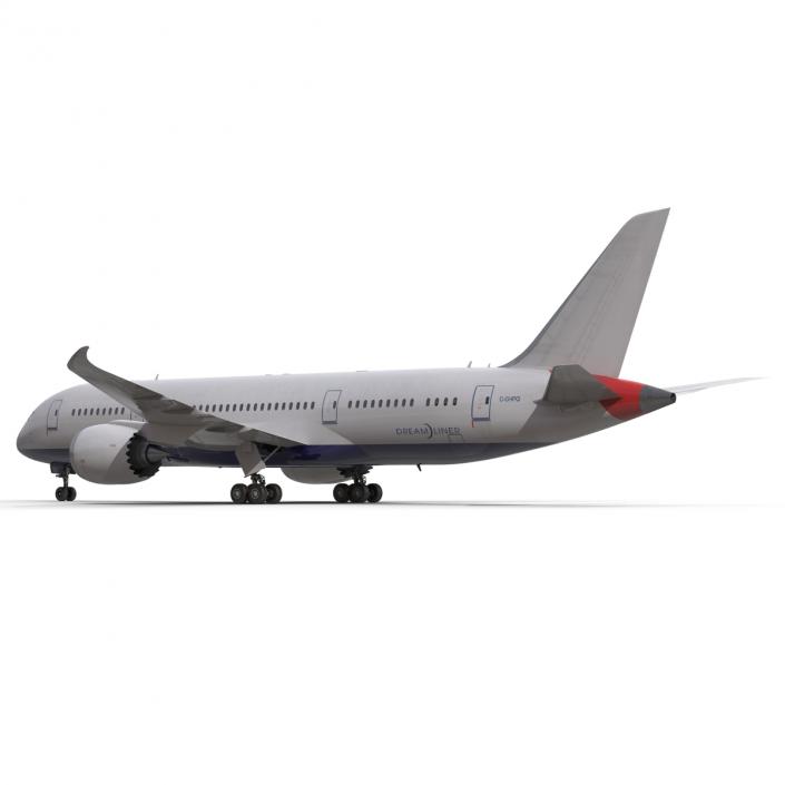 3D Boeing 787-8 Dreamliner Generic Rigged model