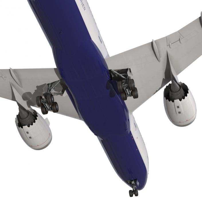 3D Boeing 787-8 Dreamliner Generic Rigged model