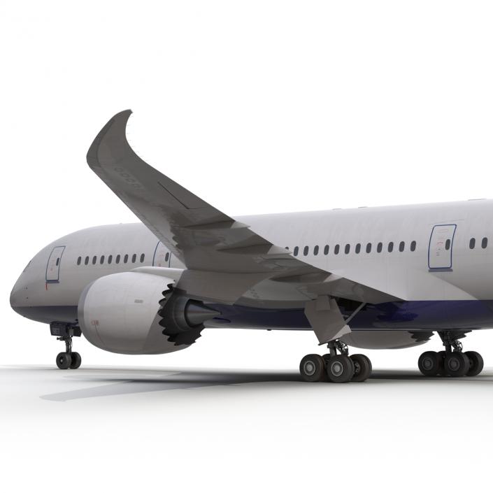 3D Boeing 787-8 Dreamliner Generic Rigged model