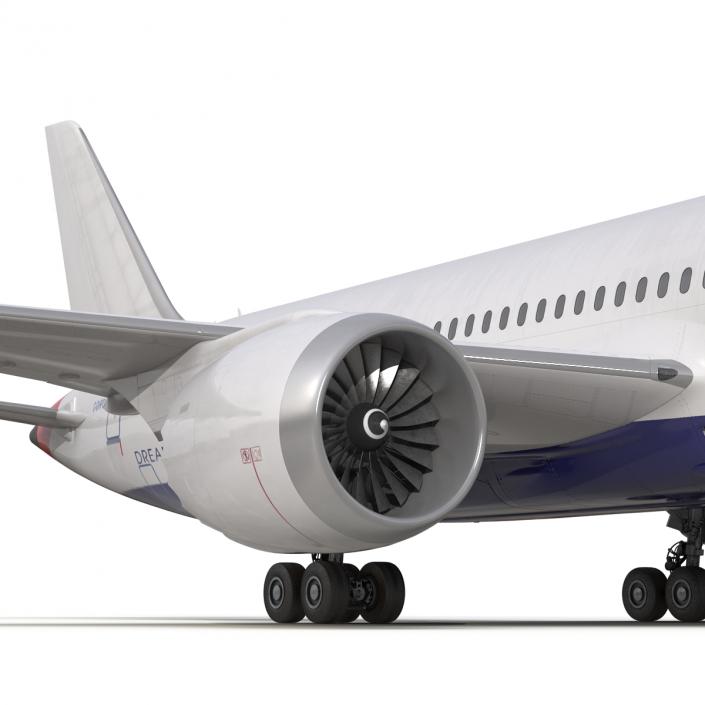 3D Boeing 787-8 Dreamliner Generic Rigged model