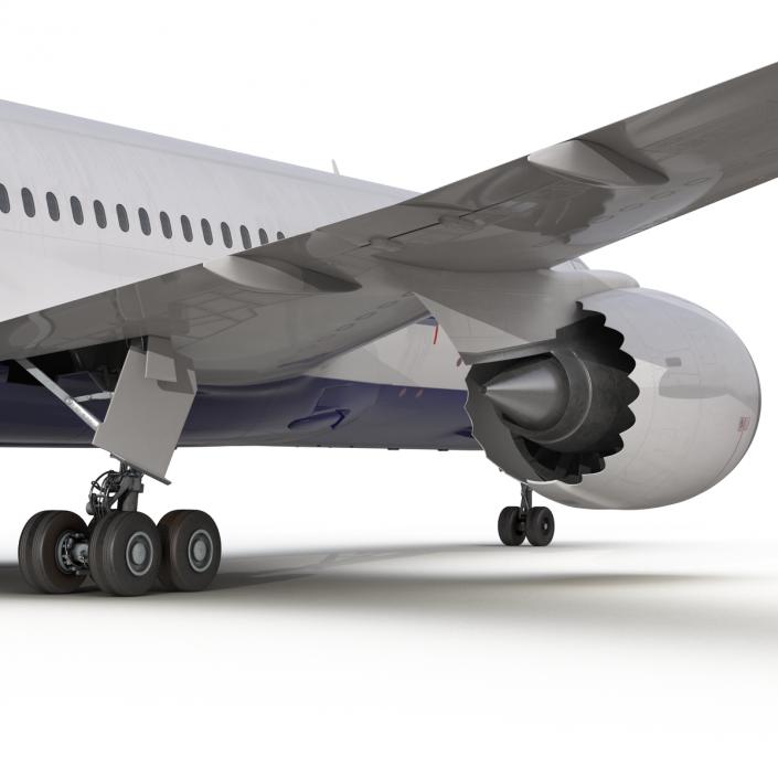 3D Boeing 787-8 Dreamliner Generic Rigged model