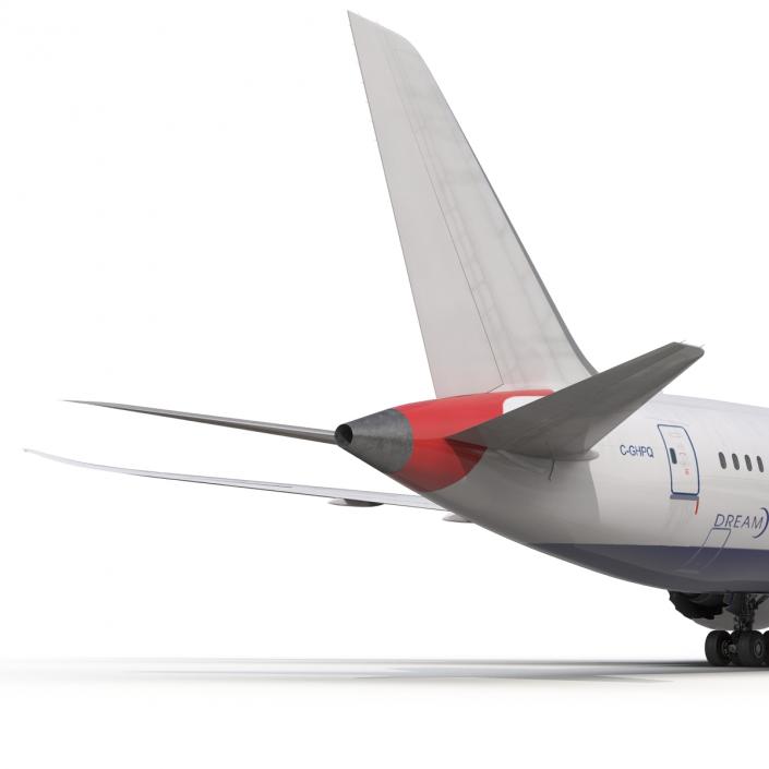 3D Boeing 787-8 Dreamliner Generic Rigged model