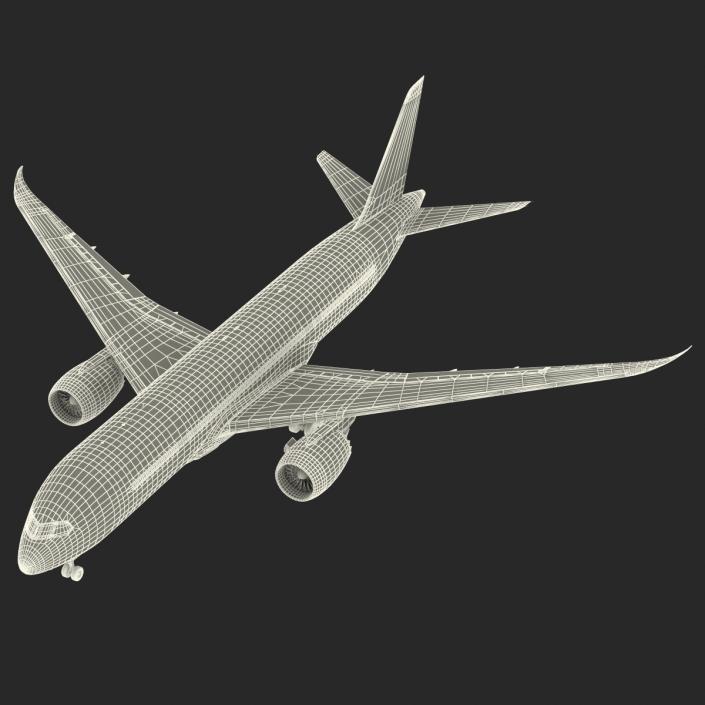 3D Boeing 787-8 Dreamliner Generic Rigged model