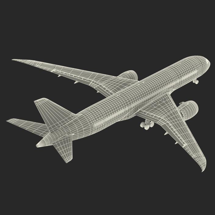 3D Boeing 787-8 Dreamliner Generic Rigged model