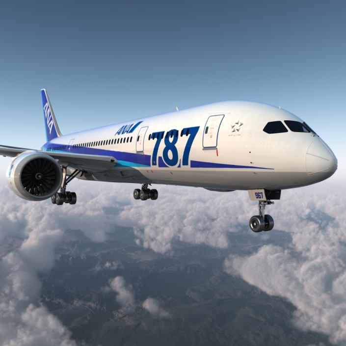 Boeing 787-8 Dreamliner All Nippon Airways 3D