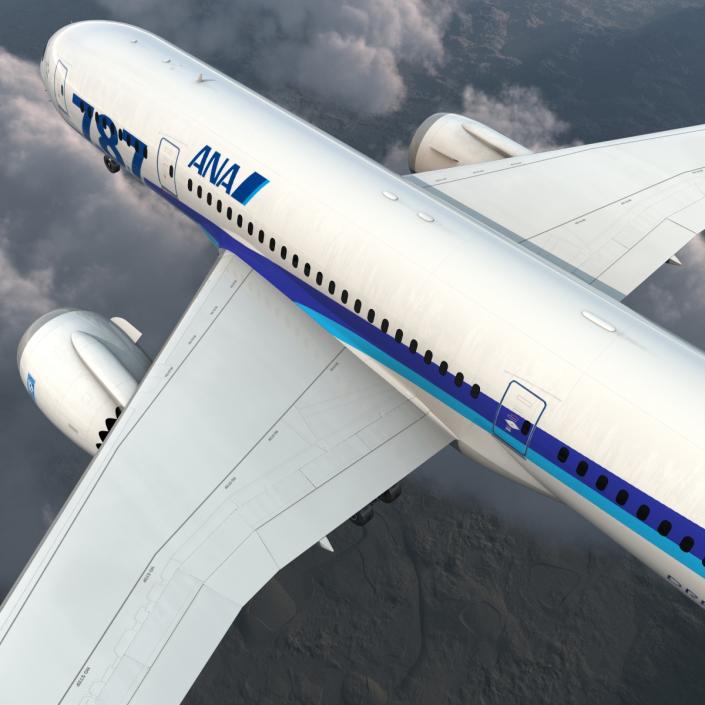 Boeing 787-8 Dreamliner All Nippon Airways 3D