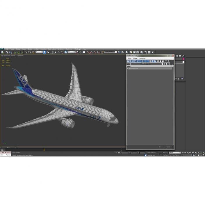 Boeing 787-8 Dreamliner All Nippon Airways 3D