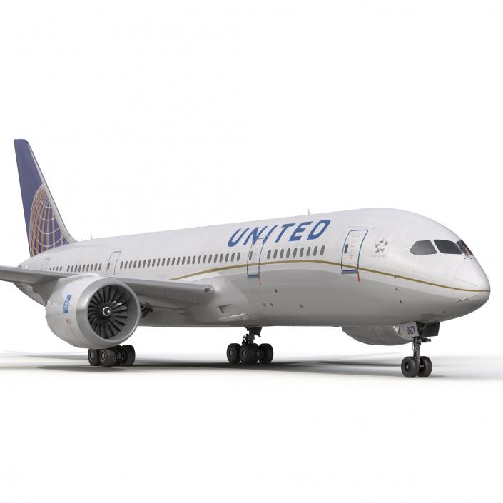 3D model Boeing 787-8 Dreamliner United