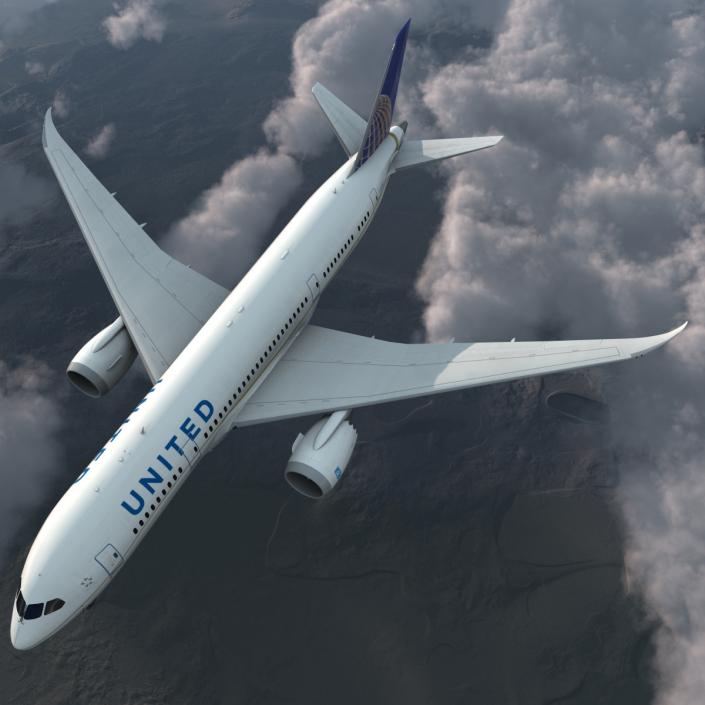 3D model Boeing 787-8 Dreamliner United