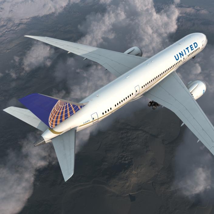 3D model Boeing 787-8 Dreamliner United