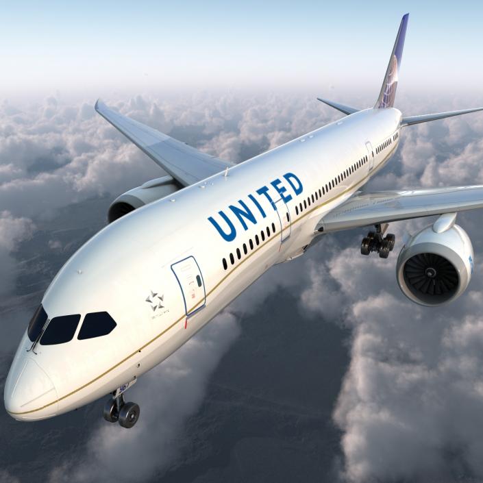 3D model Boeing 787-8 Dreamliner United