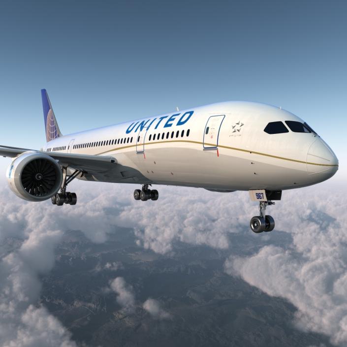 3D model Boeing 787-8 Dreamliner United