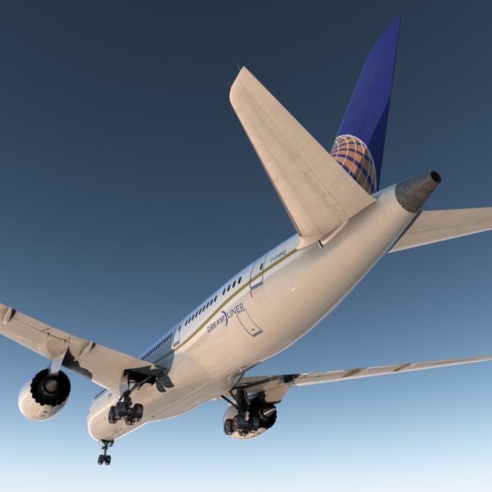 3D model Boeing 787-8 Dreamliner United