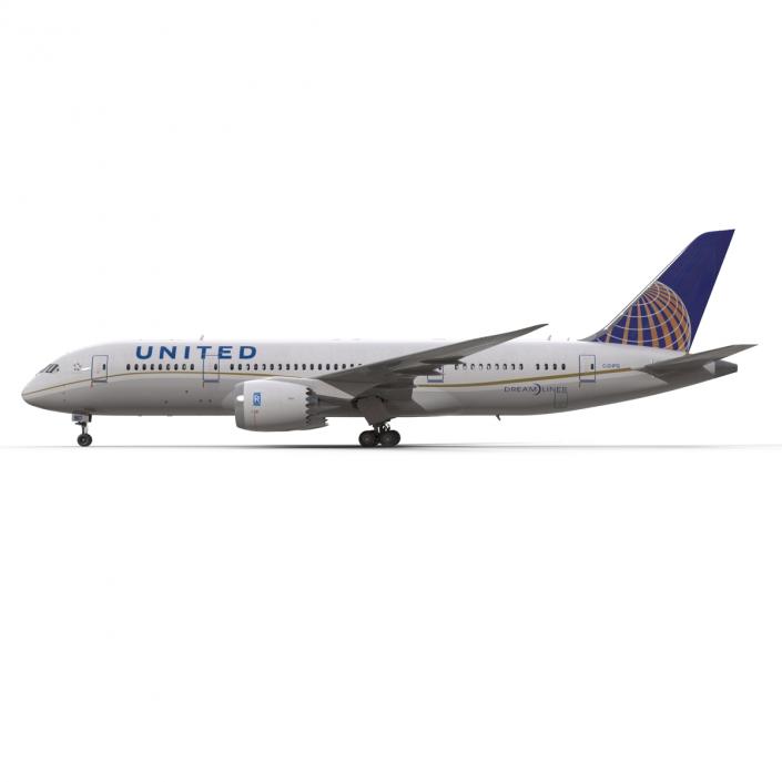 3D model Boeing 787-8 Dreamliner United