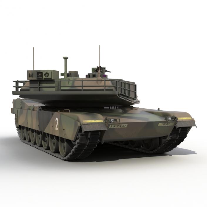 3D M1 Abrams Rigged