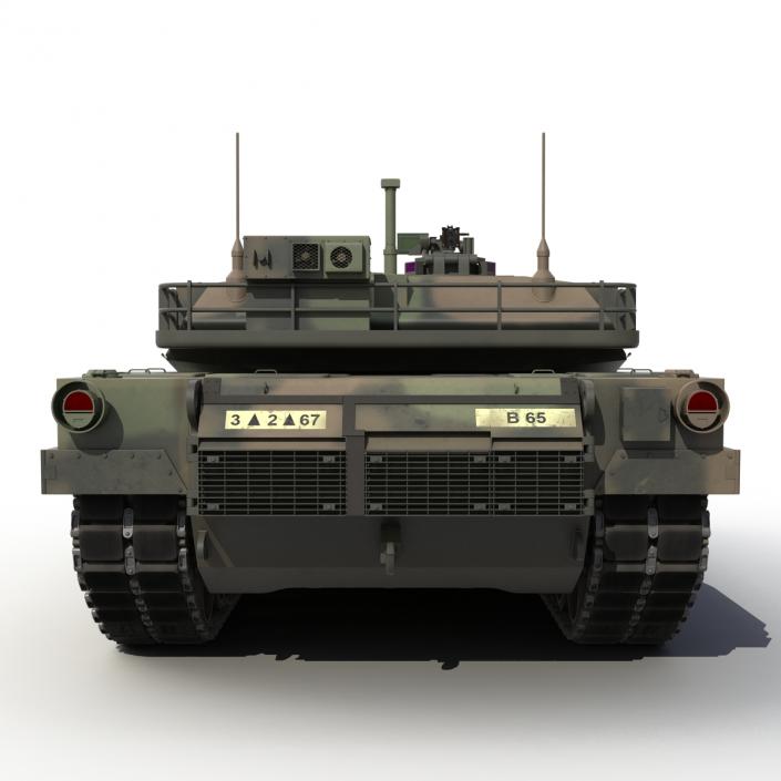 3D M1 Abrams Rigged