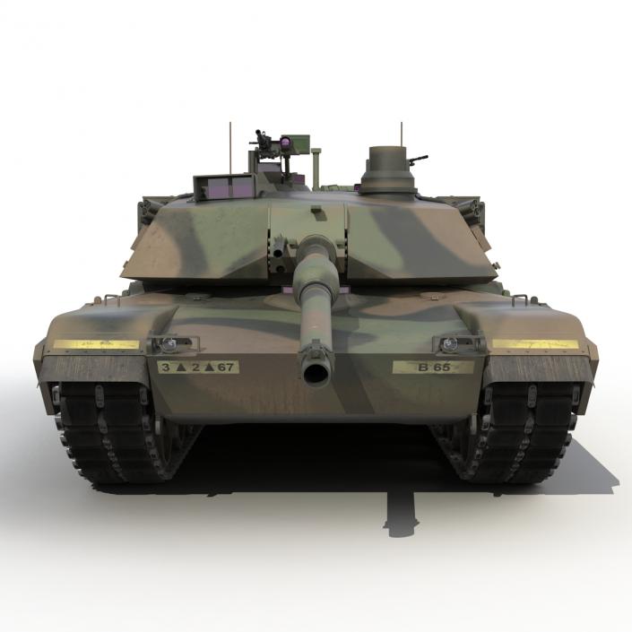 3D M1 Abrams Rigged