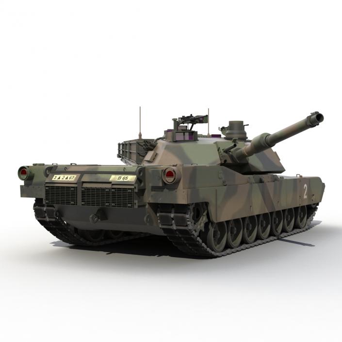 3D M1 Abrams Rigged