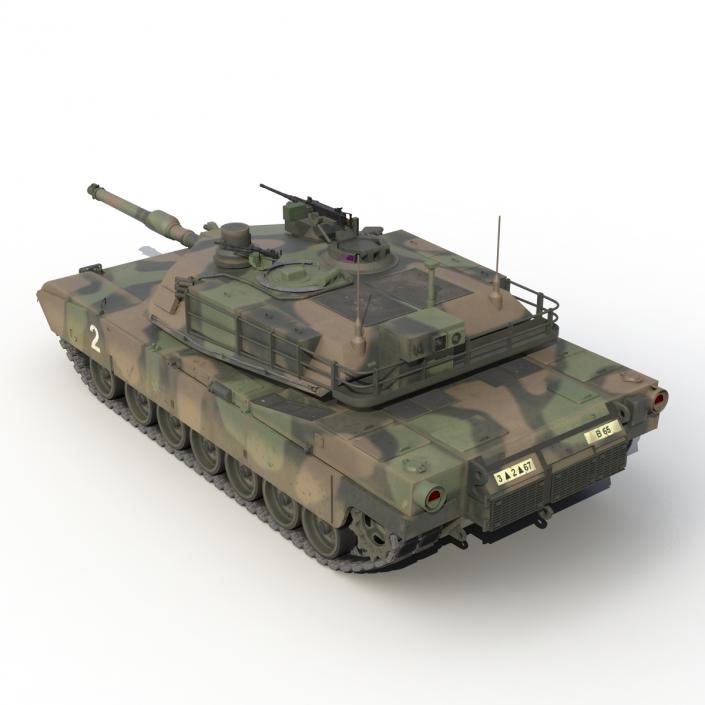 3D M1 Abrams Rigged