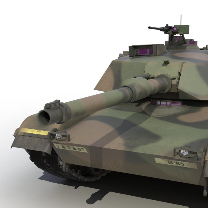 3D M1 Abrams Rigged