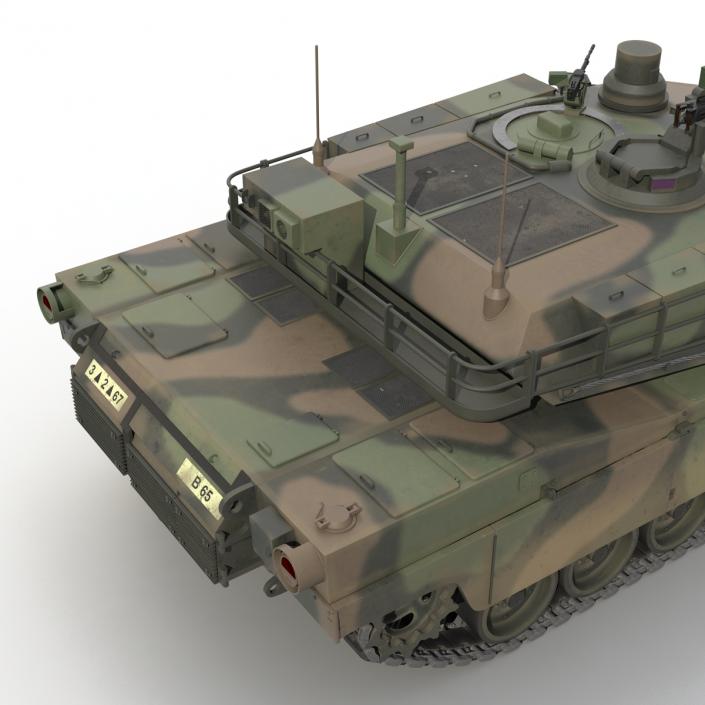 3D M1 Abrams Rigged