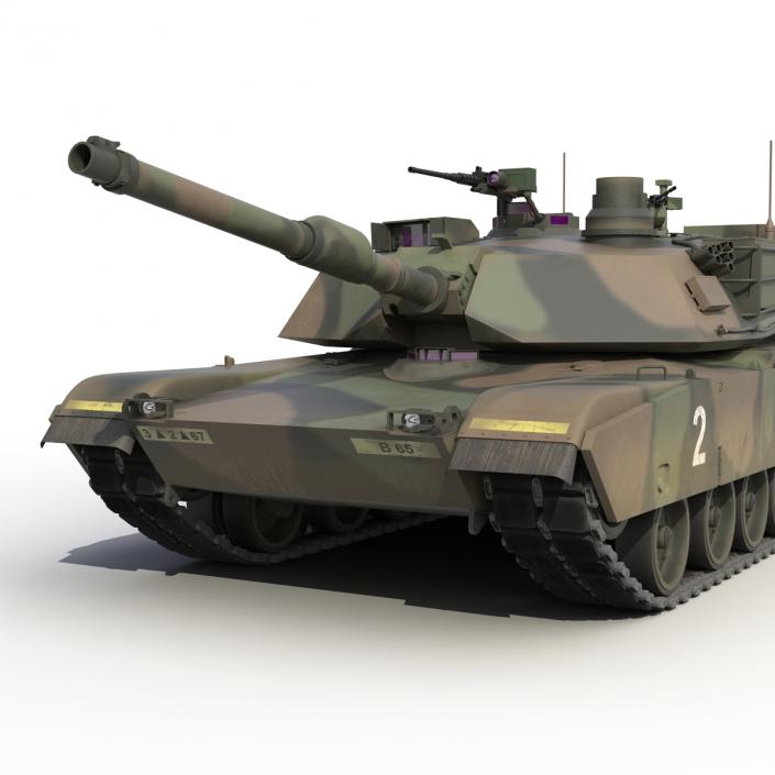 3D M1 Abrams Rigged