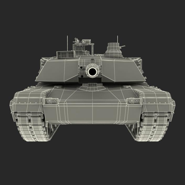 3D M1 Abrams Rigged