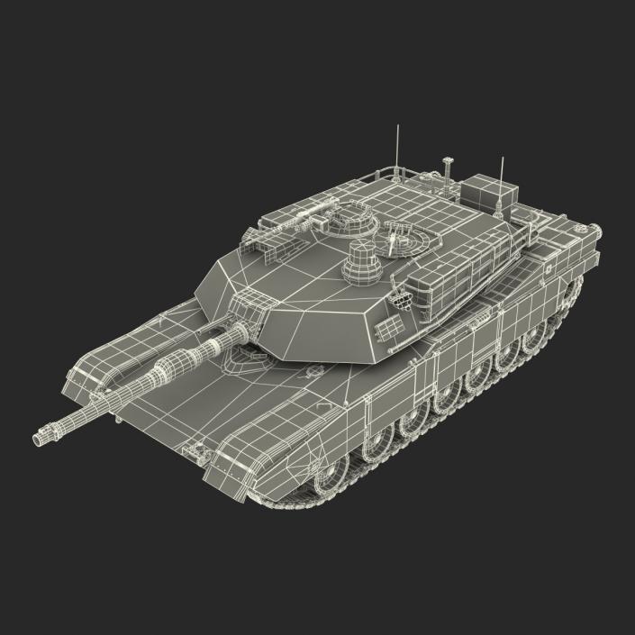 3D M1 Abrams Rigged