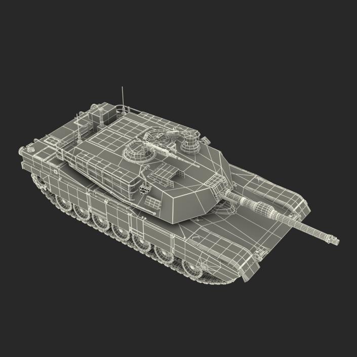 3D M1 Abrams Rigged