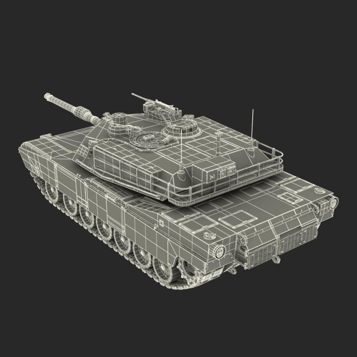 3D M1 Abrams Rigged