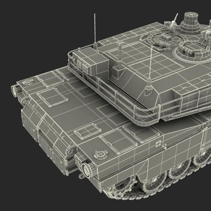 3D M1 Abrams Rigged