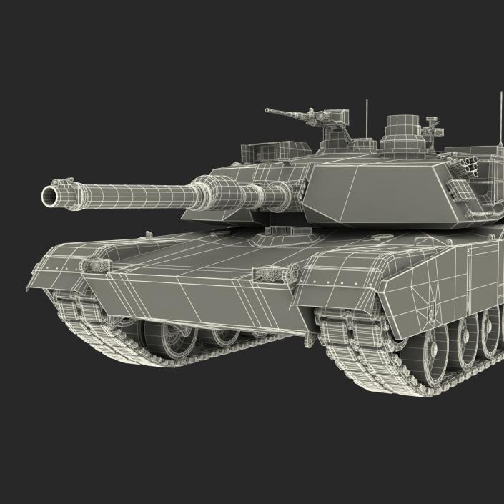 3D M1 Abrams Rigged