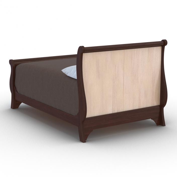 Mahogany Bed 3 3D model