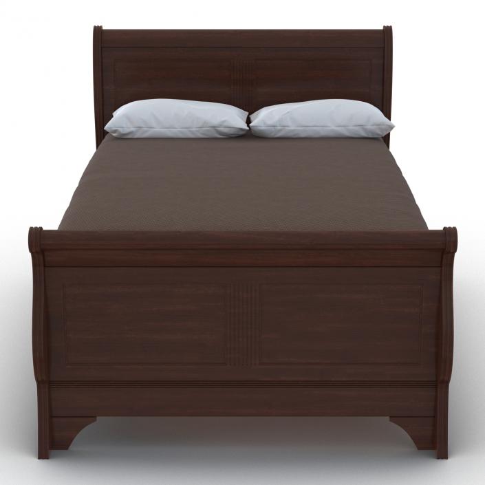 Mahogany Bed 3 3D model