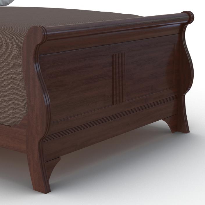 Mahogany Bed 3 3D model