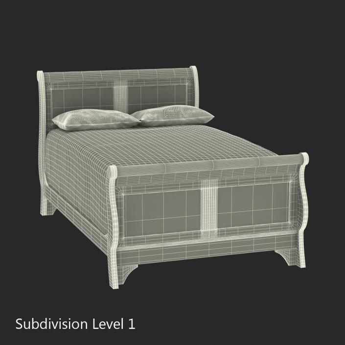 Mahogany Bed 3 3D model