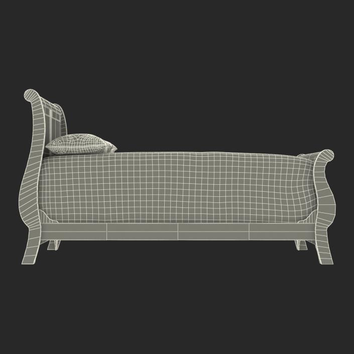 Mahogany Bed 3 3D model