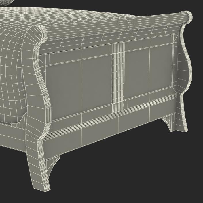 Mahogany Bed 3 3D model