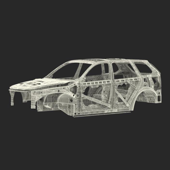 3D SUV Frame Rigged