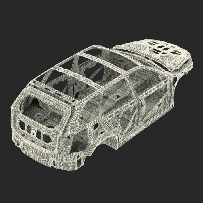 3D SUV Frame Rigged