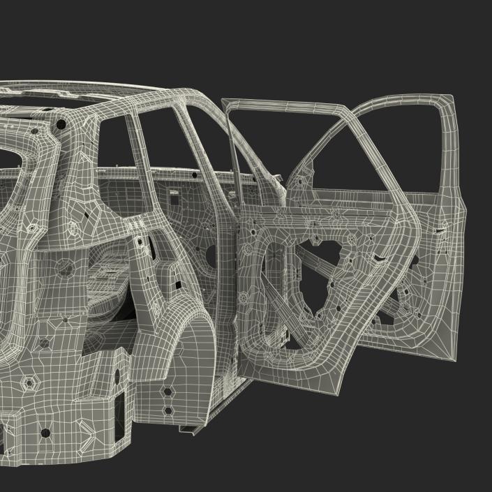 3D SUV Frame Rigged