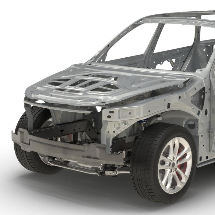 SUV Frame with Chassis 3D