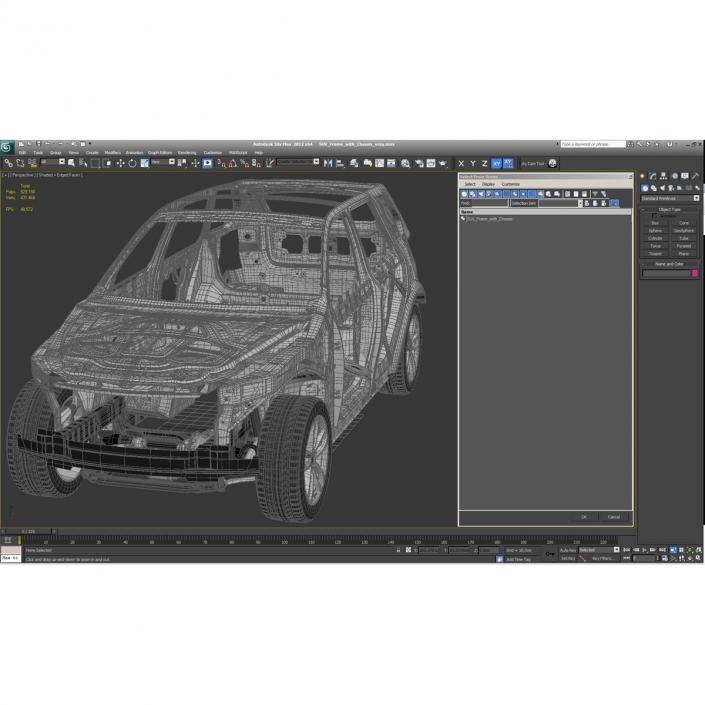 SUV Frame with Chassis 3D