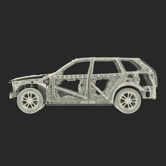 SUV Frame with Chassis 3D