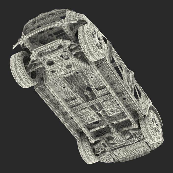 SUV Frame with Chassis 3D