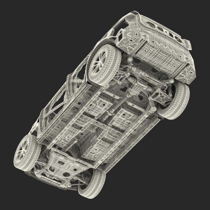 SUV Frame with Chassis 3D