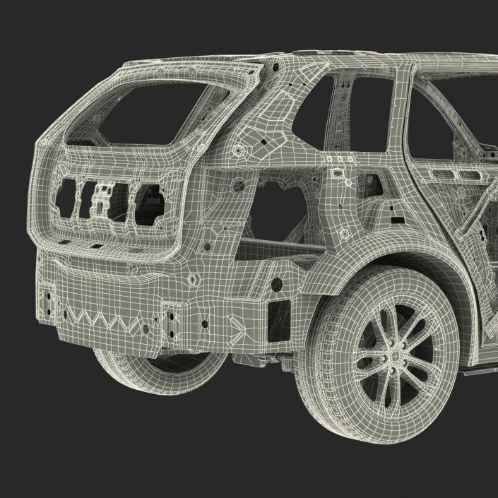 SUV Frame with Chassis 3D