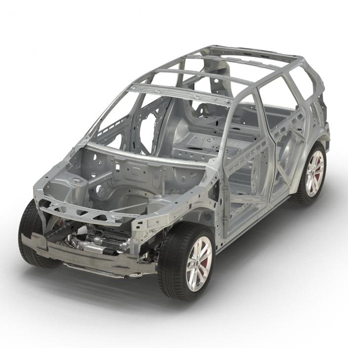 SUV Frame with Chassis 2 3D model