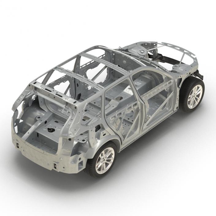 SUV Frame with Chassis 2 3D model